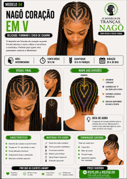 Apostila Nagô coração em V